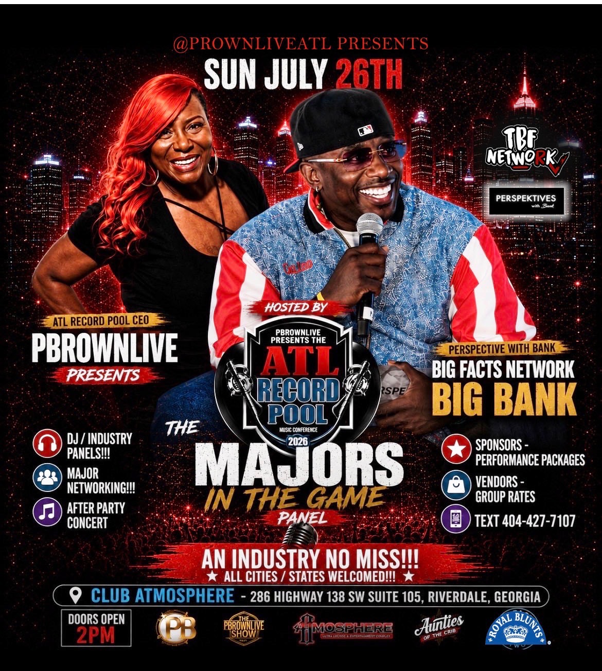 ATL Record Pool 2026 main event flyer