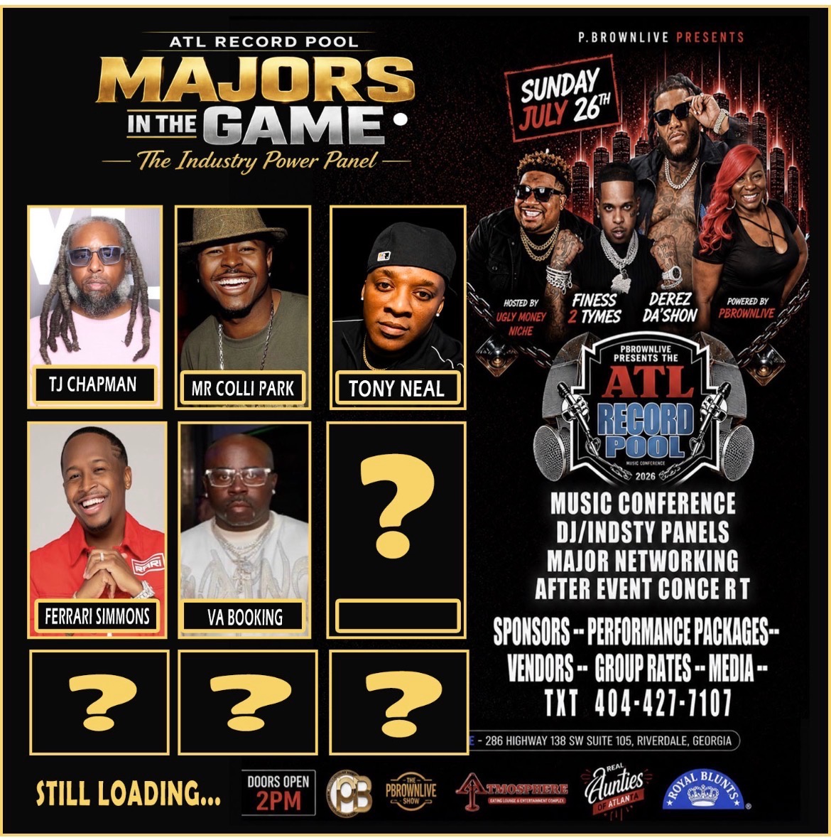 ATL Record Pool 2026 panel discussion flyer